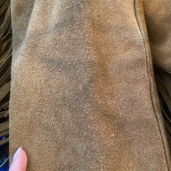 •Vintage• Suede Fringe Hippie/ Native American Jacket 1950’s-1970’s - Picture 11 of 12
